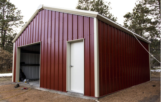 24 x 24 Shop Steel Building Kit