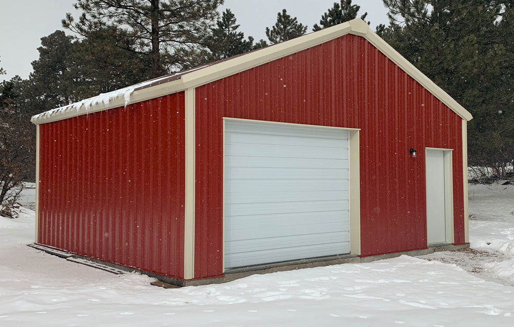 24 x 24 Shop Steel Building Kit