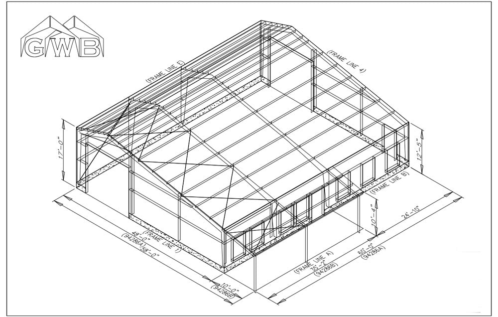 48 x 60 Barndominium Steel Building Kit – Great Western Building Systems